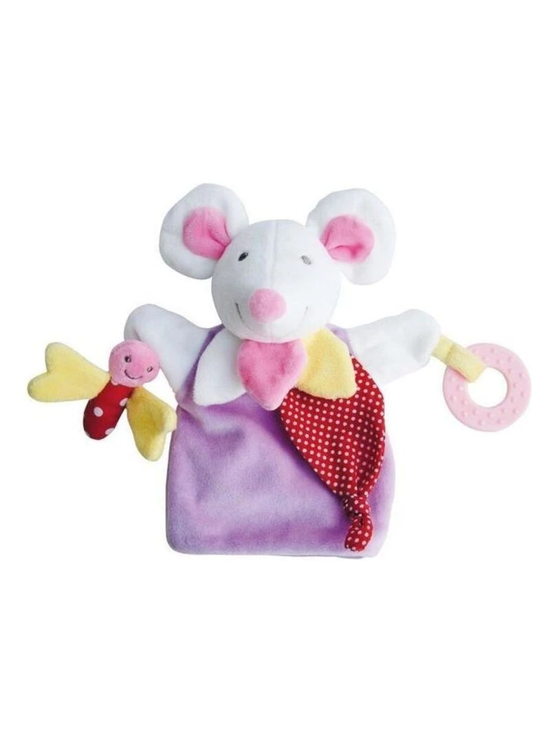 doudou Doudou et compagnie Souris Violet papillon activitee dentition DC3005 Magic Marionnette Violet