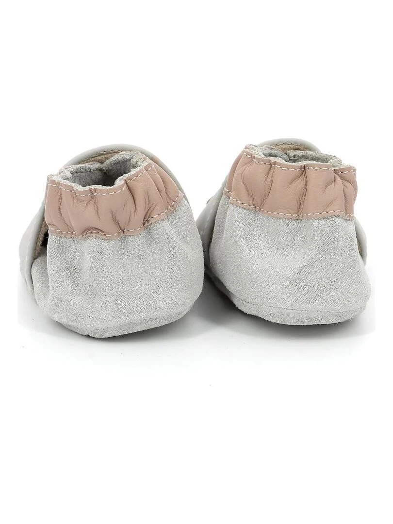 Chaussons Cuir Welcomehome   Gris