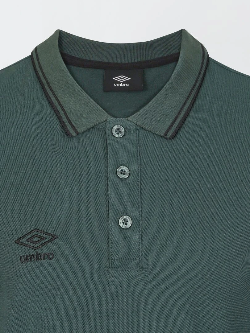 Polo 'Umbro' en piqué de coton   Vert