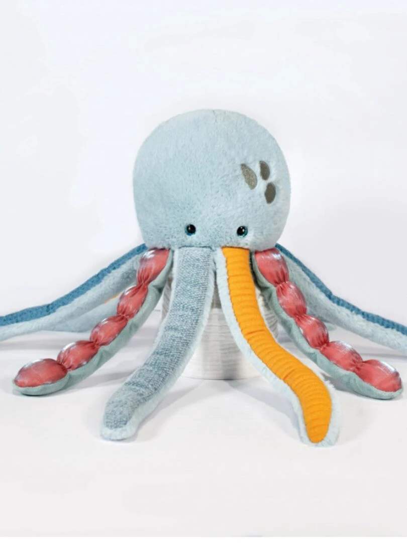 Peluche méduse Trésors Marins (40 cm)   Bleu