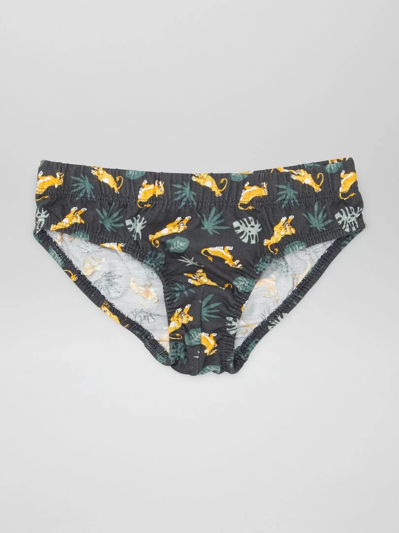 Lot 5 slips 'Le Roi Lion'   Vert/gris