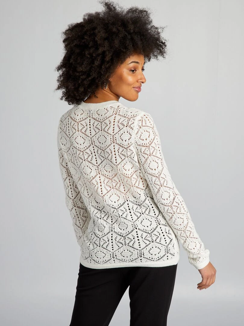 Pull de maternité   blanc