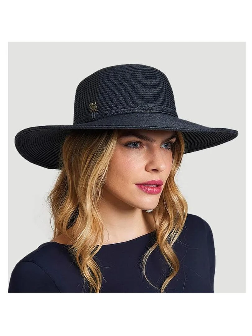 Chapeau souple/capeline Jurere Preto / UV Line Noir