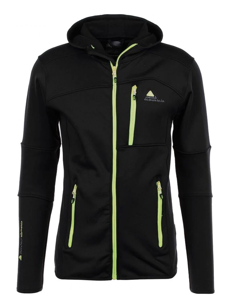 Blouson polar shell homme CAMPUS PEAK MOUNTAIN Noir Vert