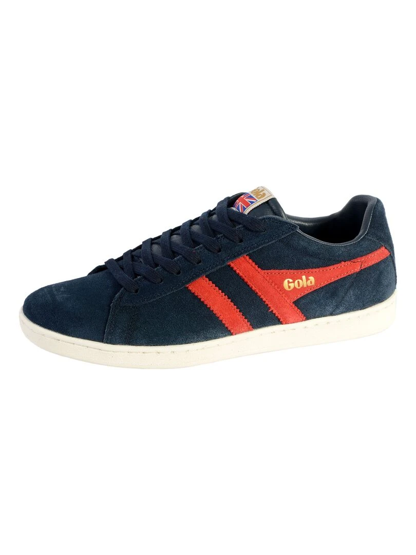 Baskets Gola Harrier Suede   Bleu Jaune