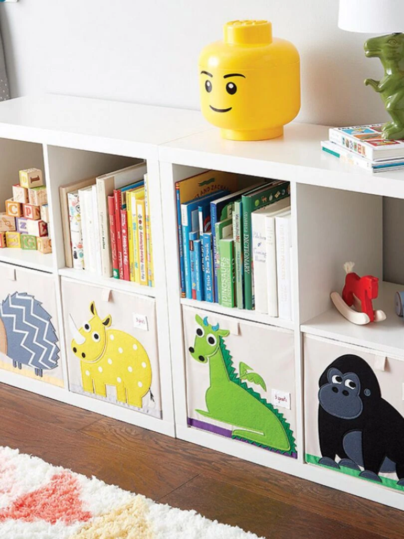 Cube de rangement Rhinocéros (33 5 x 33 5 cm)   Jaune