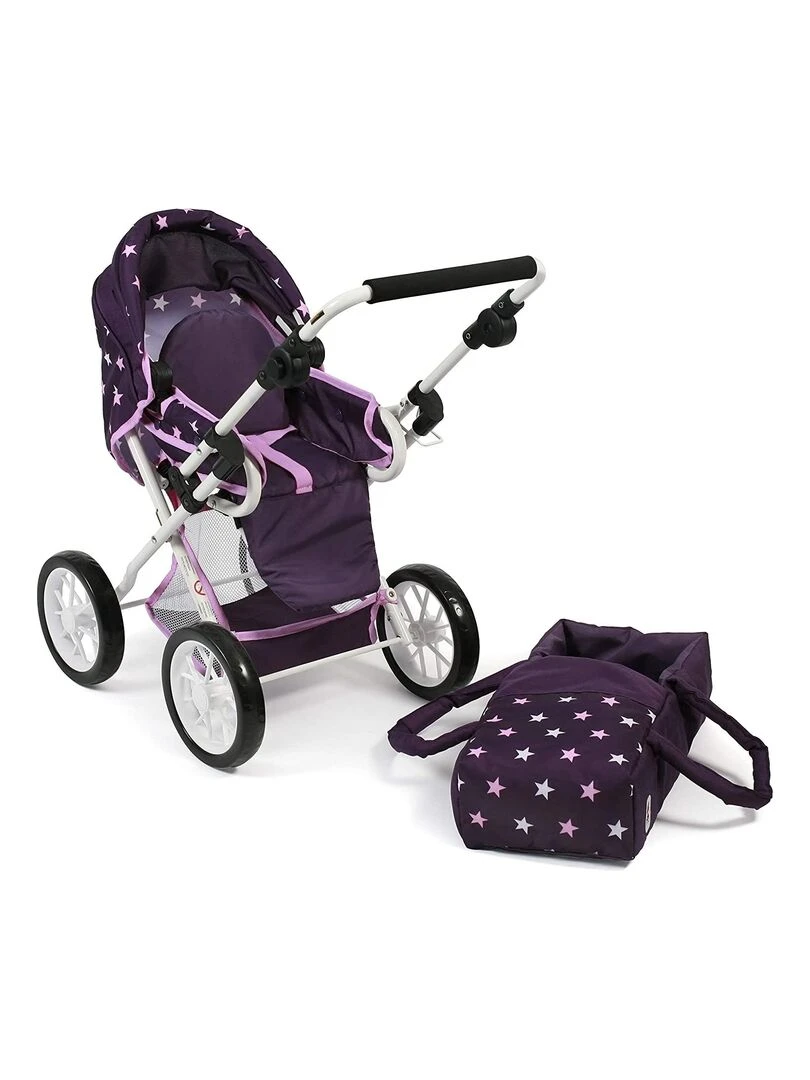 Poussette combinée Leni Étoiles Violet   N/A