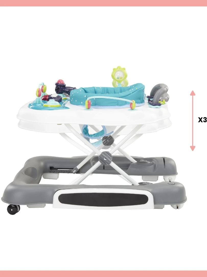 Trotteur Pousseur 5 En 1 Babymoov   Bleu