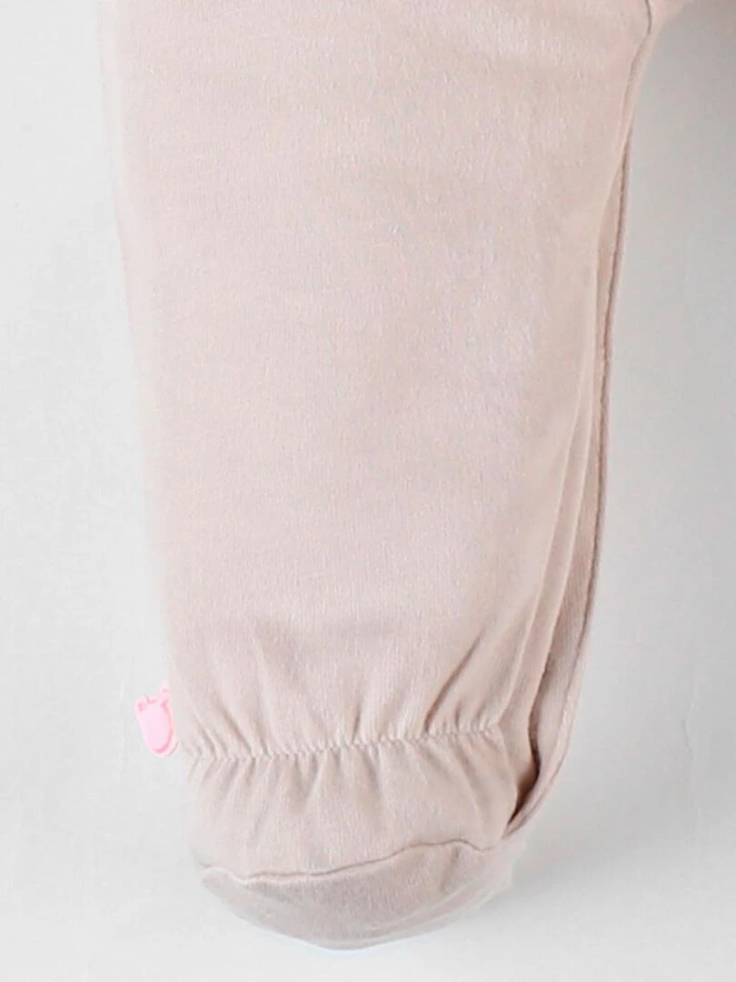 Pyjama 1 pièce éléphants en jersey  sable   Noukie's   Beige