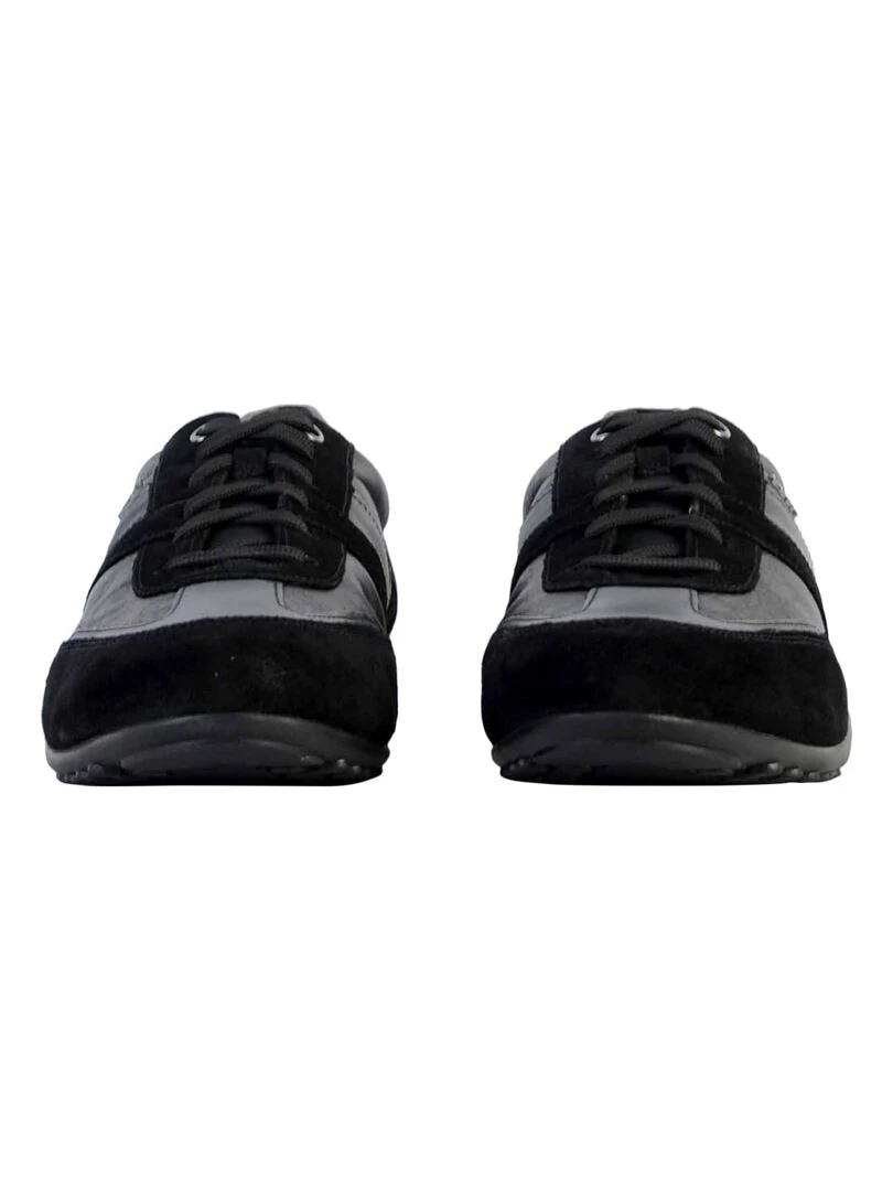 Basket Cuir Geox Wells   Noir