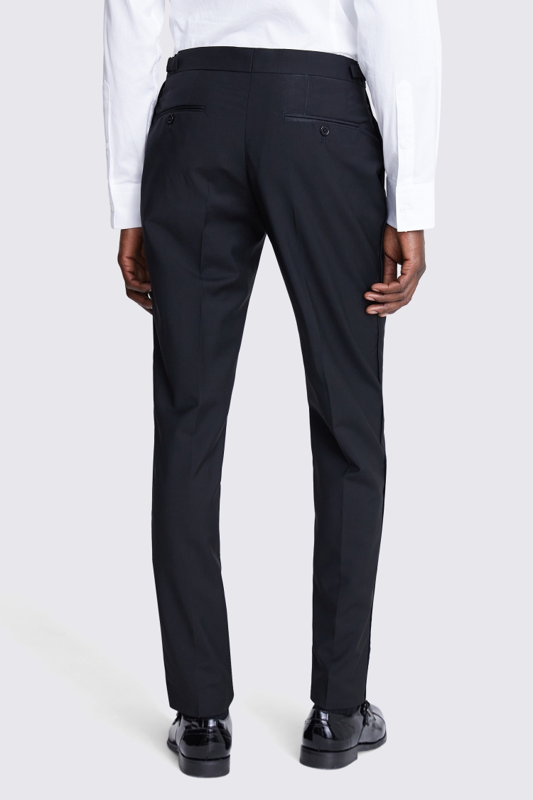 Italian Tailored Fit Black Trousers Buy Online at Moss