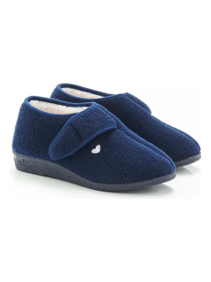 Bottillons fourrés Thermolactyl Damart Bleu marine