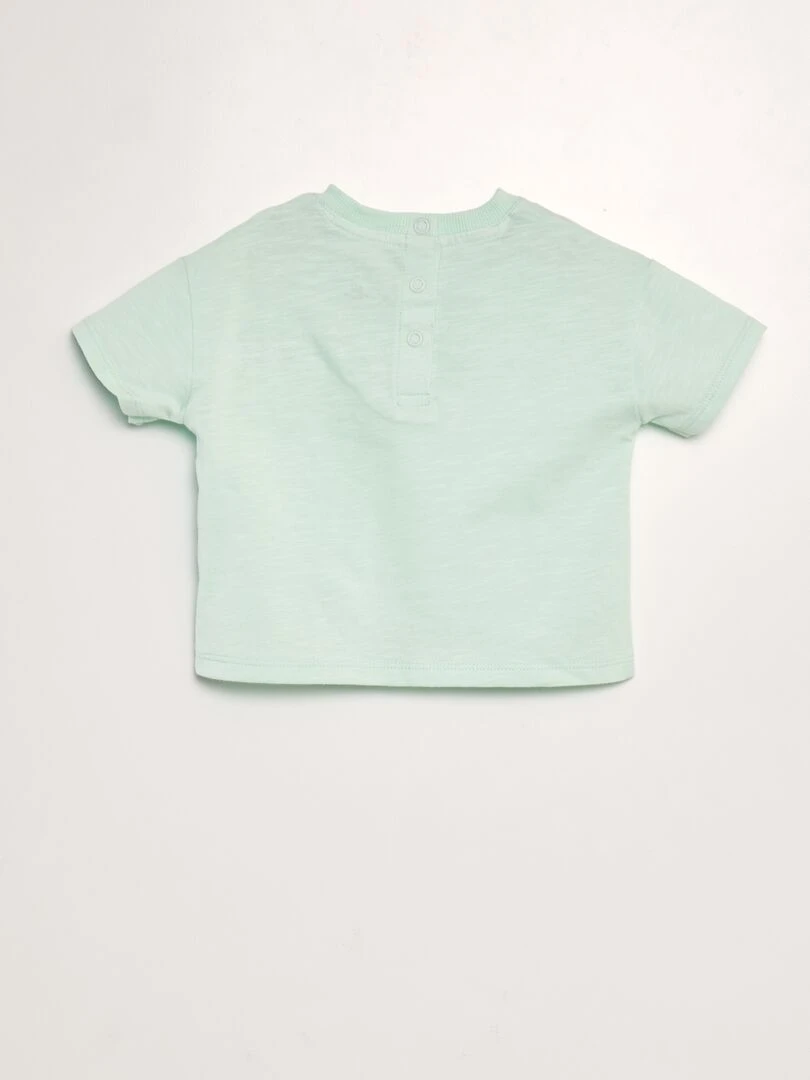 Ensemble t shirt + short 'Stitch'   2 pièces   Vert