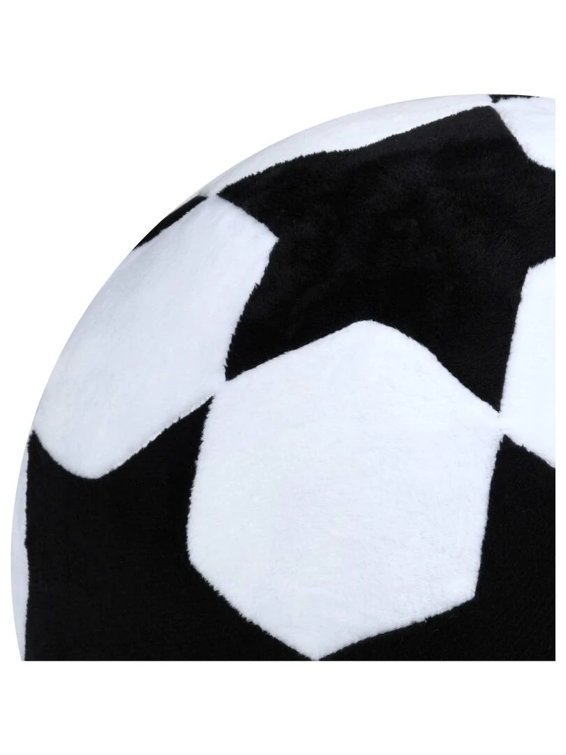 Coussin ballon de foot Noir