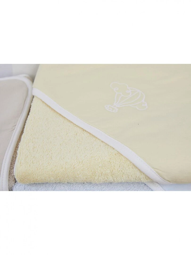 Cape de Bain Bébé 100% Coton Bio Couleur bébé   100% coton biologique   Rose clair