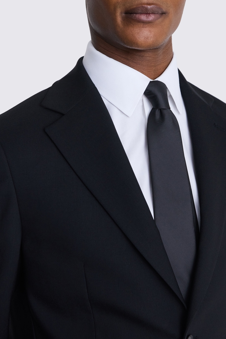 Italian Tailored Fit Black Half Lined Jacket    Buy Online at Moss