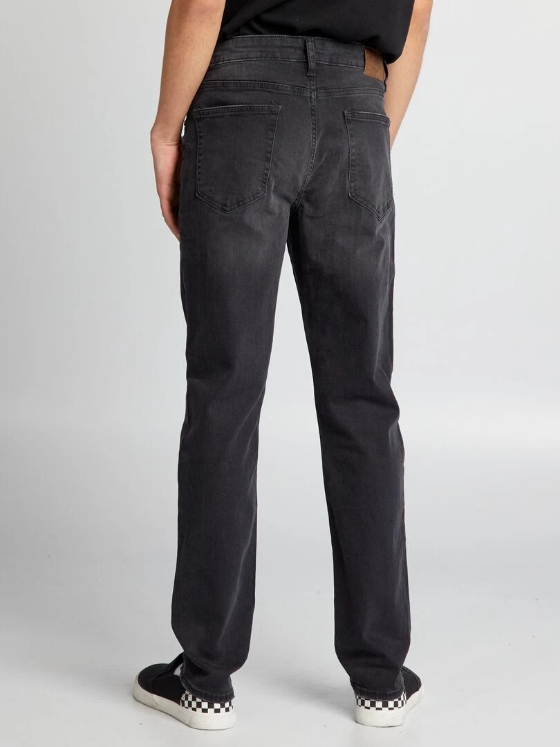 Jean slim à 5 poches   Noir