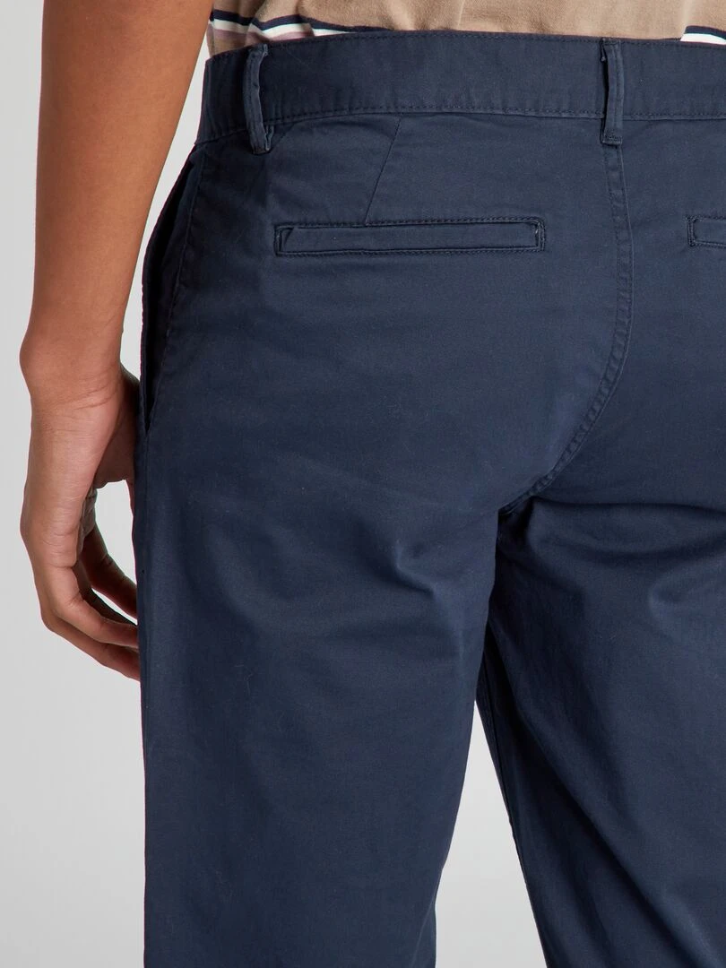 Chino slim L36 +1m90   bleu marine