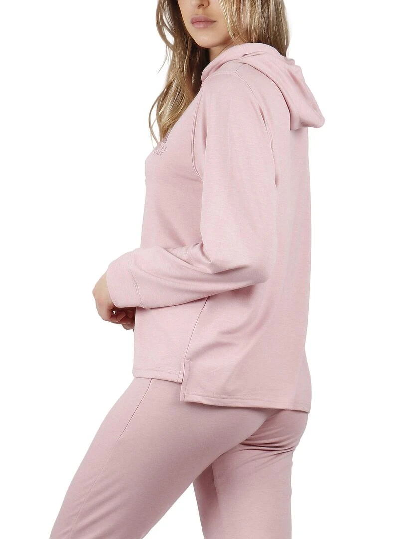 Pyjama pantalon sweat capuche Make It Happen   Bleu