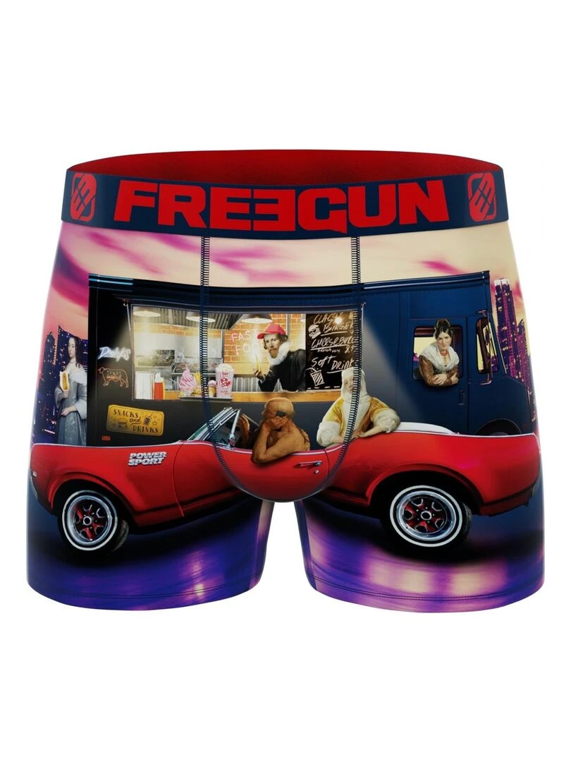 Lot de 4 boxers garçon Art Attack Freegun   Rouge