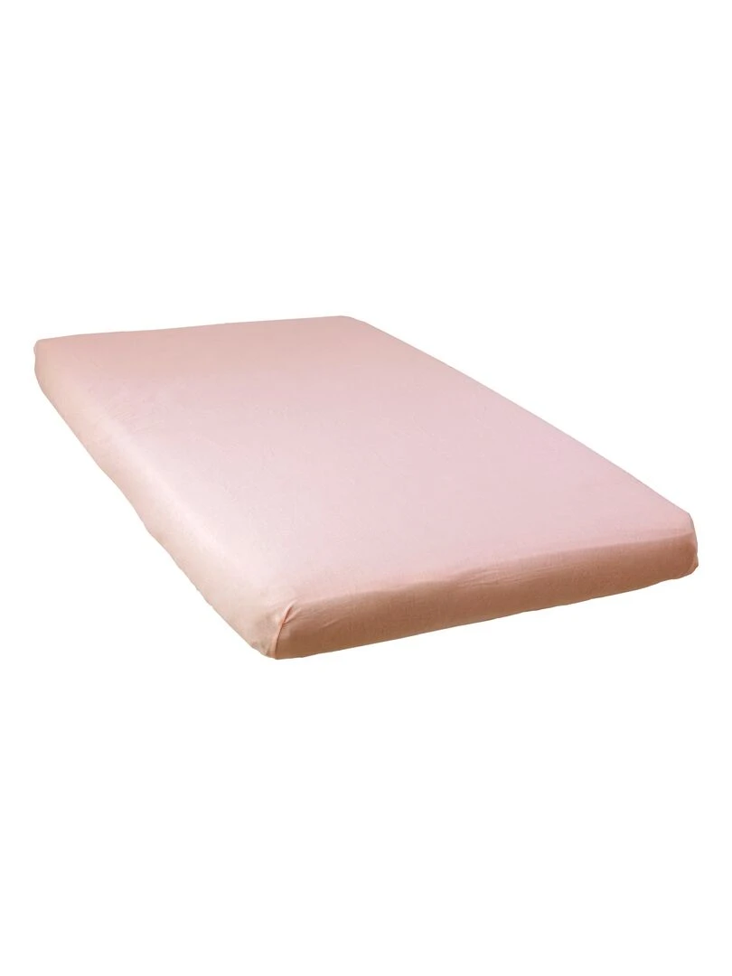 Drap housse uni 40x80 cm Rose   Rose
