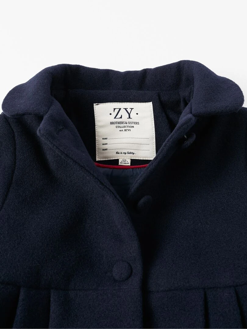 Manteau pour Fille  NOËL   Bleu foncé