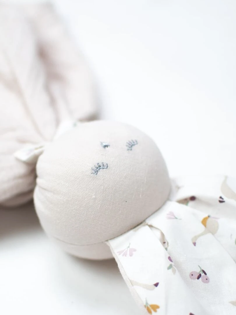 Doudou plat Lapin personnalisable Sidonia Multicolore