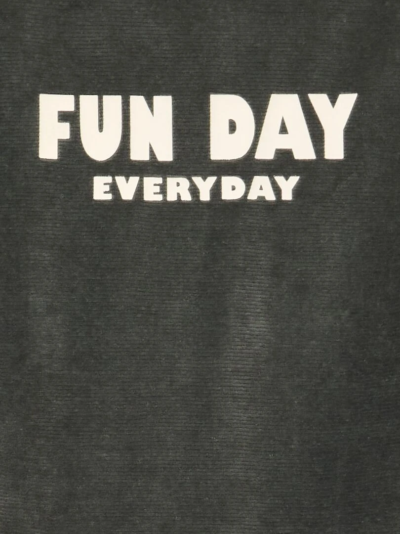 Pyjama en velours côtelé   2 pièces   Vert