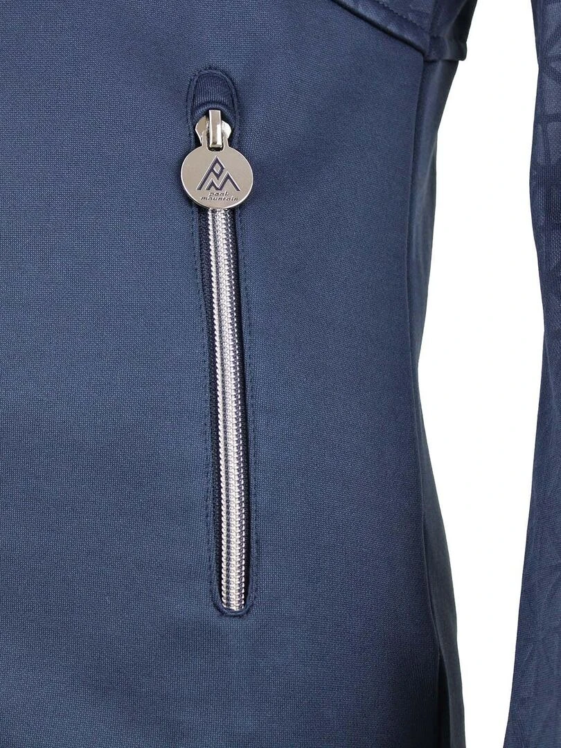 Blouson polarshell femme AMON   Bleu marine