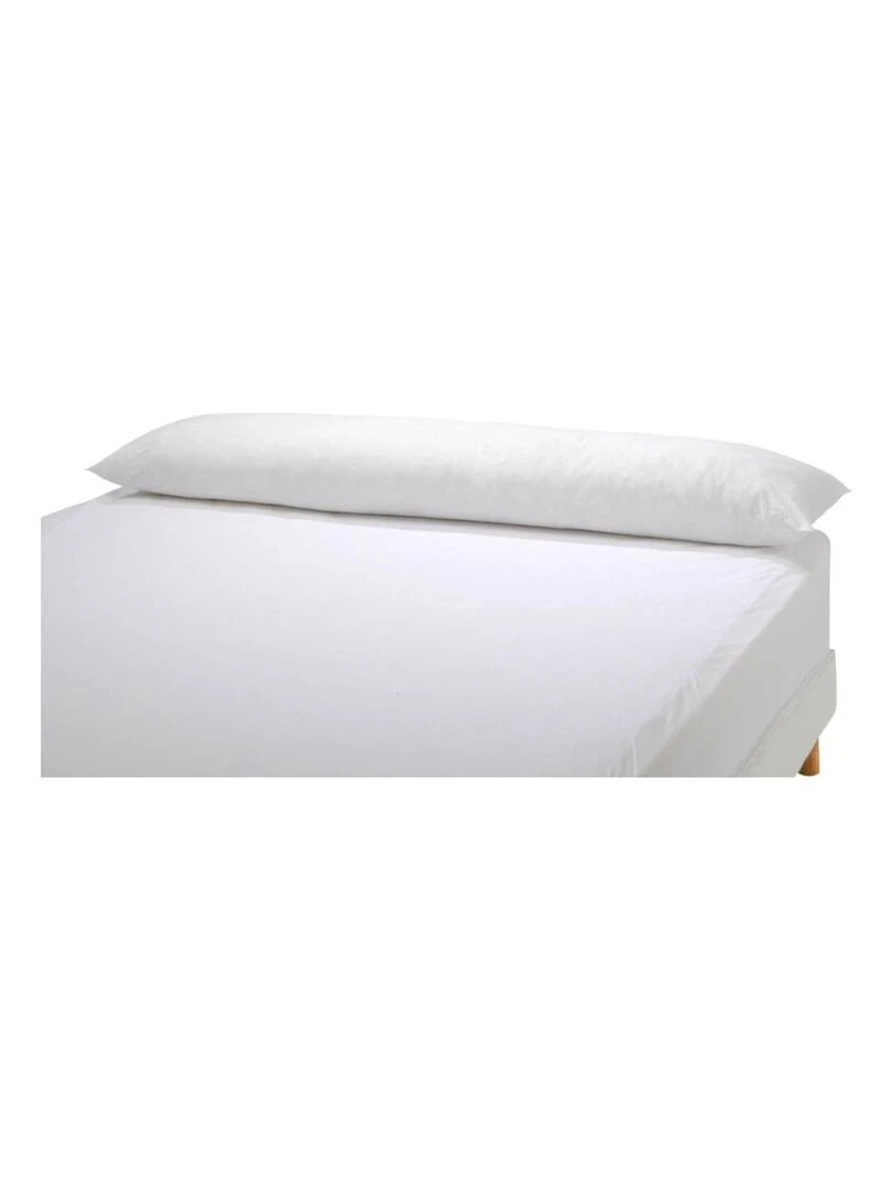 Bleu Câlin Traversin plat mémoire de forme mixte Blanc