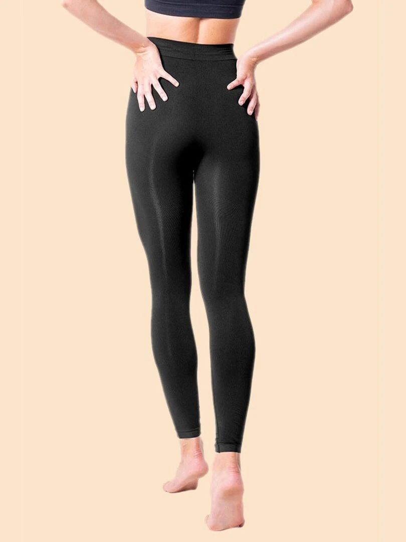 Legging minceur push up avec fibre Emana  Lena   Noir Noir