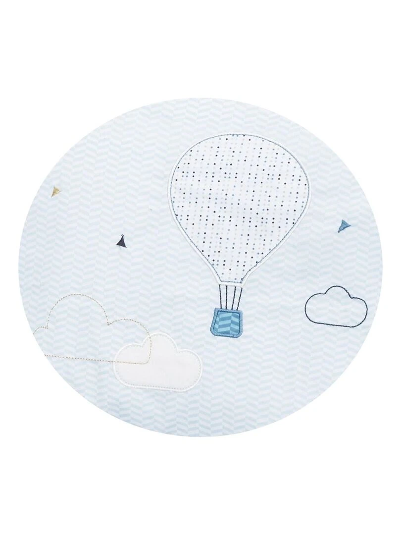 Tour de lit 120x60 ou 140x70 en coton bleu   SAUTHON   Bleu