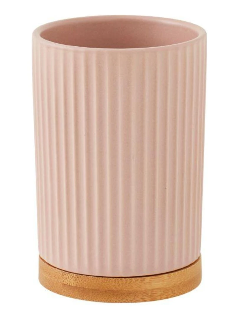 Guy Levasseur   Set de salle de bain  en céramique   Rose