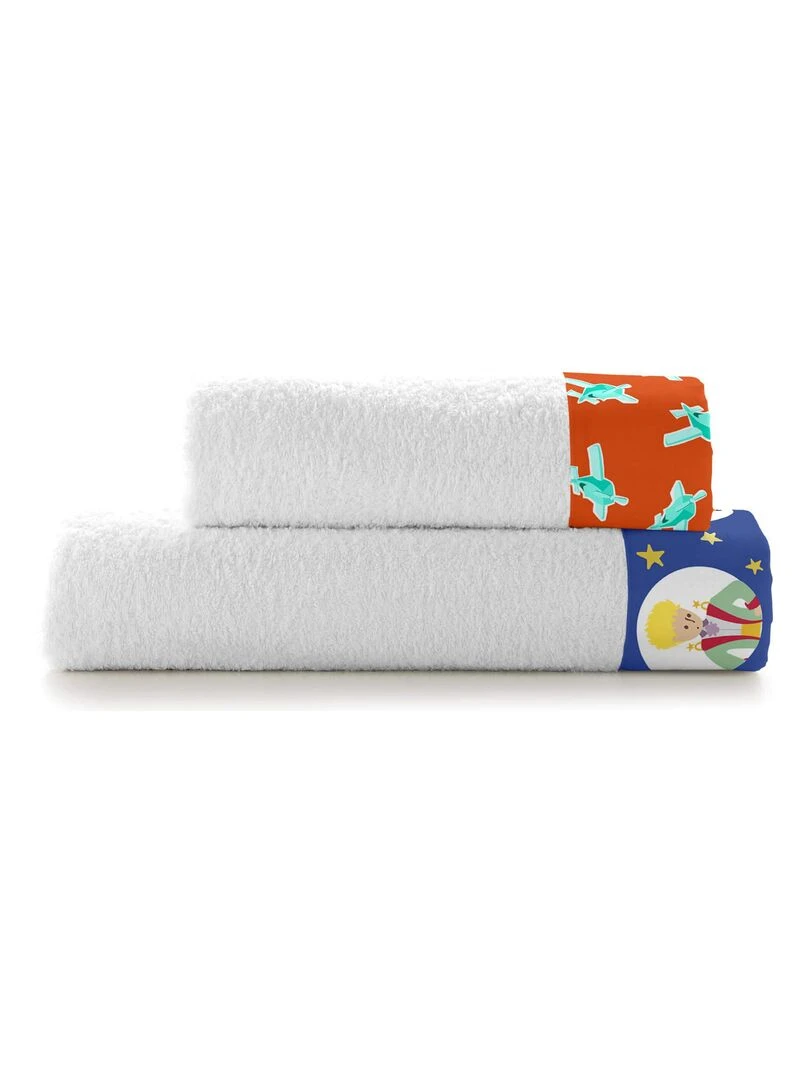 Lot de serviettes Le petit prince "Happyfriday" Blanc
