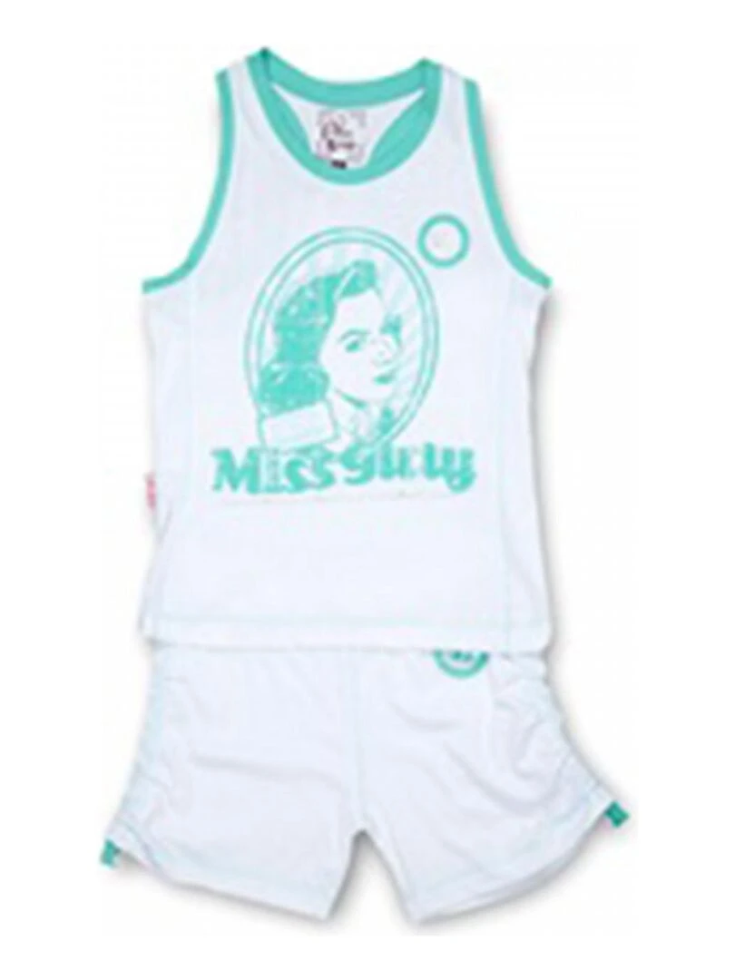 Ensemble Short et Débardeur fille FLIZEP MISS GIRLY Vert