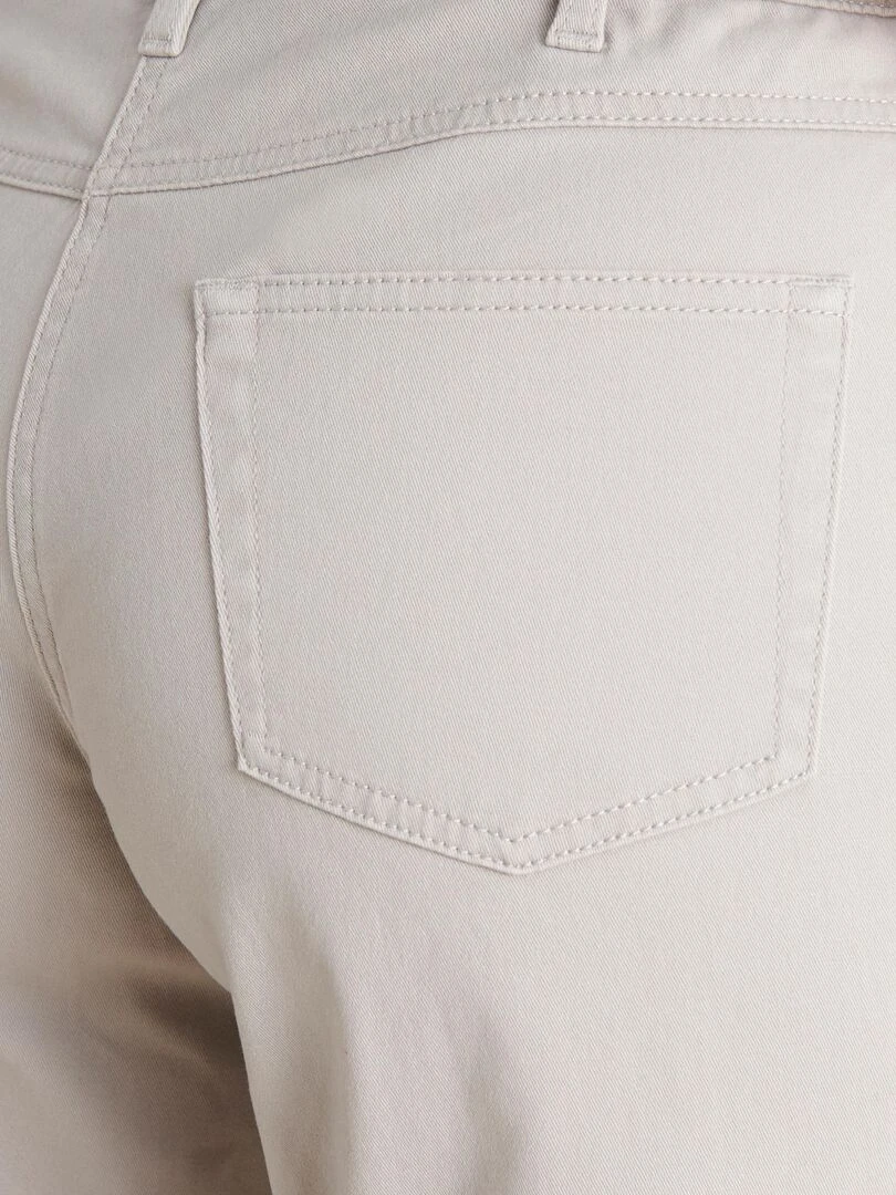 Bermuda coton extensible   Damart   Gris
