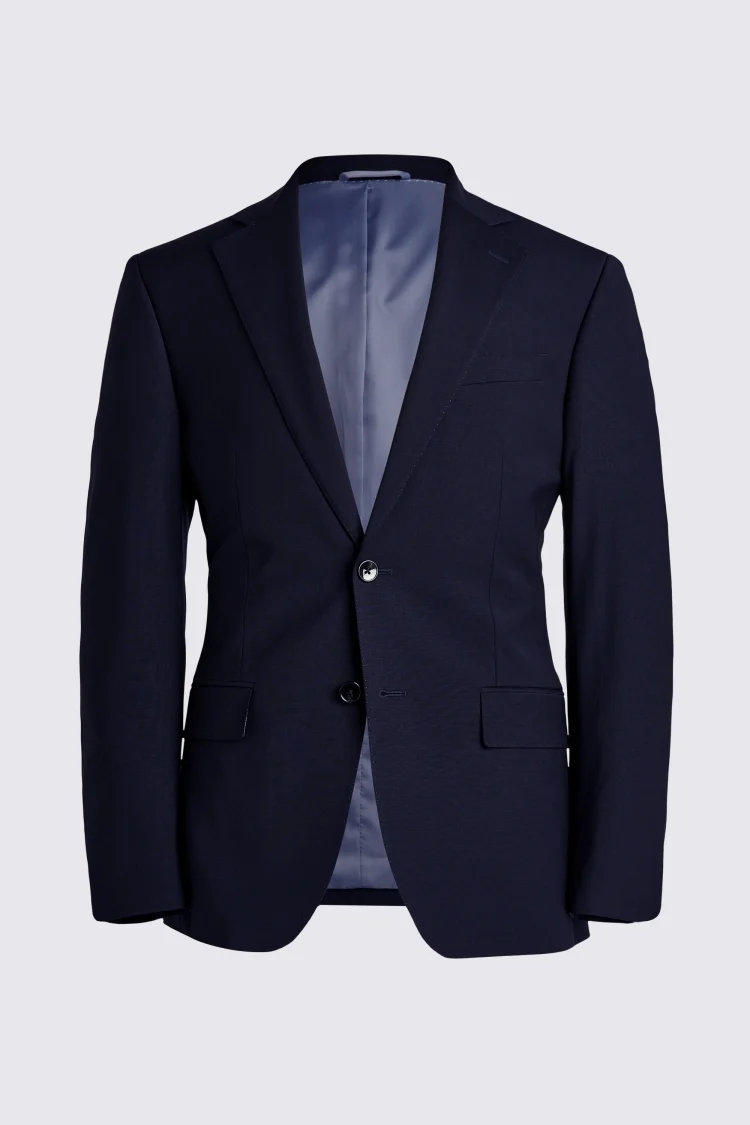 Slim Fit Navy Black Check Jacket   Buy Online at Moss