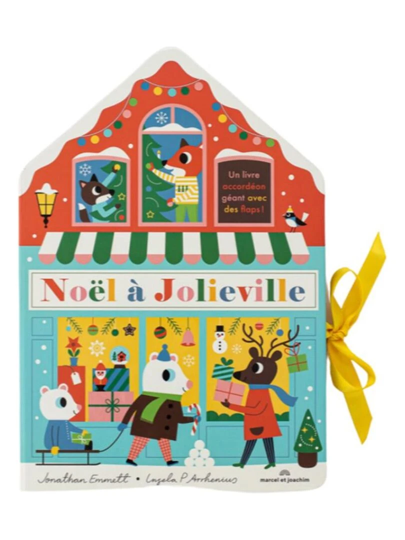 Livre accordéon Noël à Jolieville Multicolore