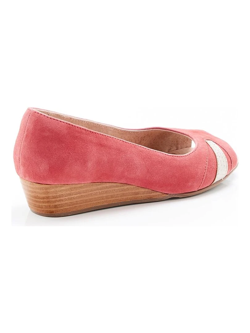 Ballerines bout ouvert   Damart   Rose