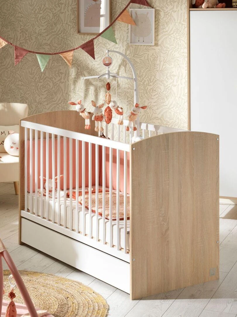 Lit bébé ACCESS   SAUTHON   Blanc Marron