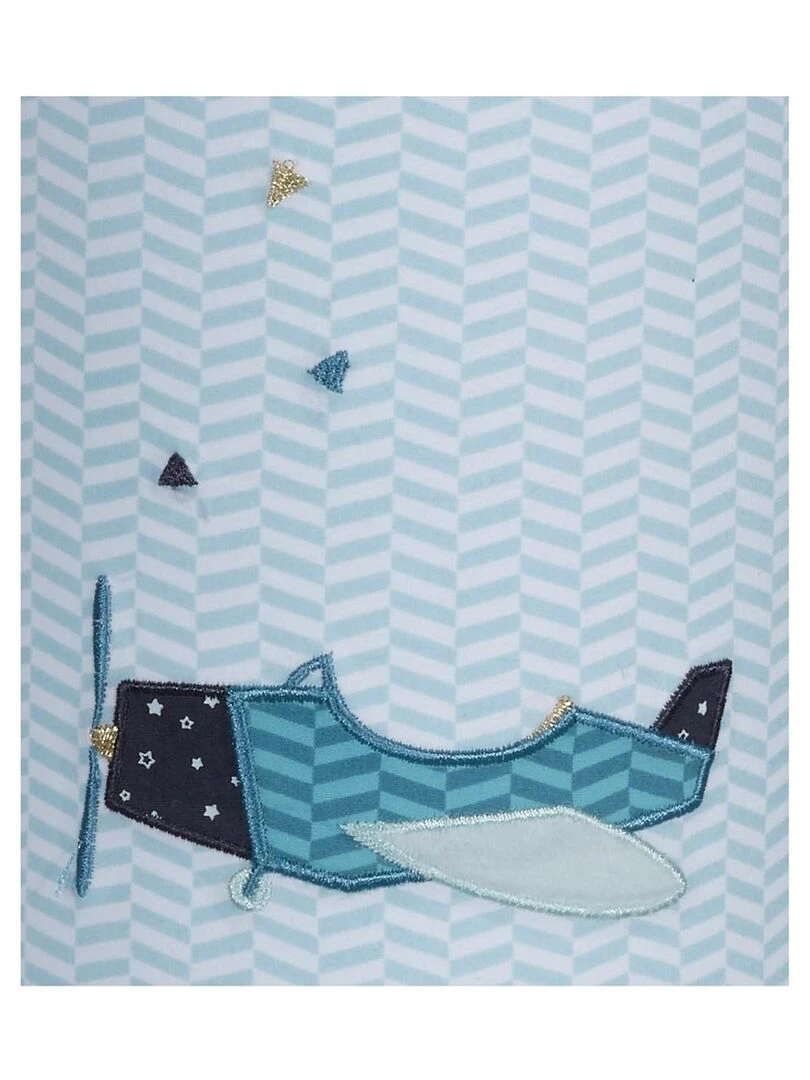 Lampe à Poser Pieds Métal en coton Bleu SAUTHON Bleu