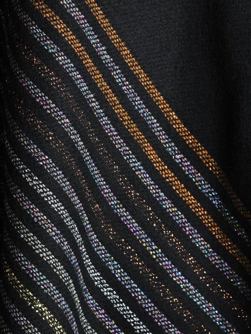 Poncho Mina   Fabriqué en France   Noir