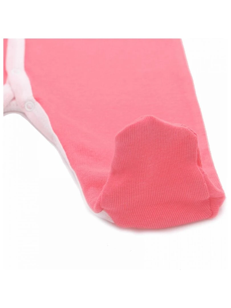 Pyjama été léger   100% coton biologique   1 à 6 mois   Rouge