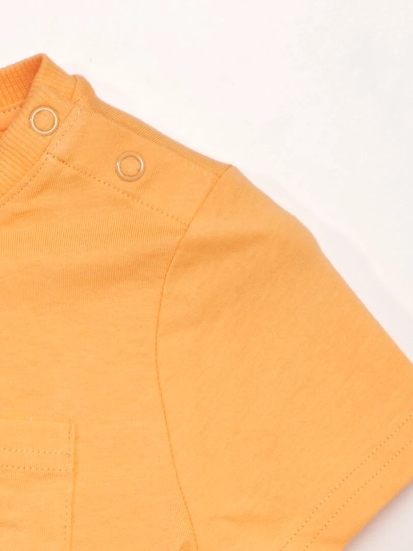 T shirt avec poche   So Easy   Orange
