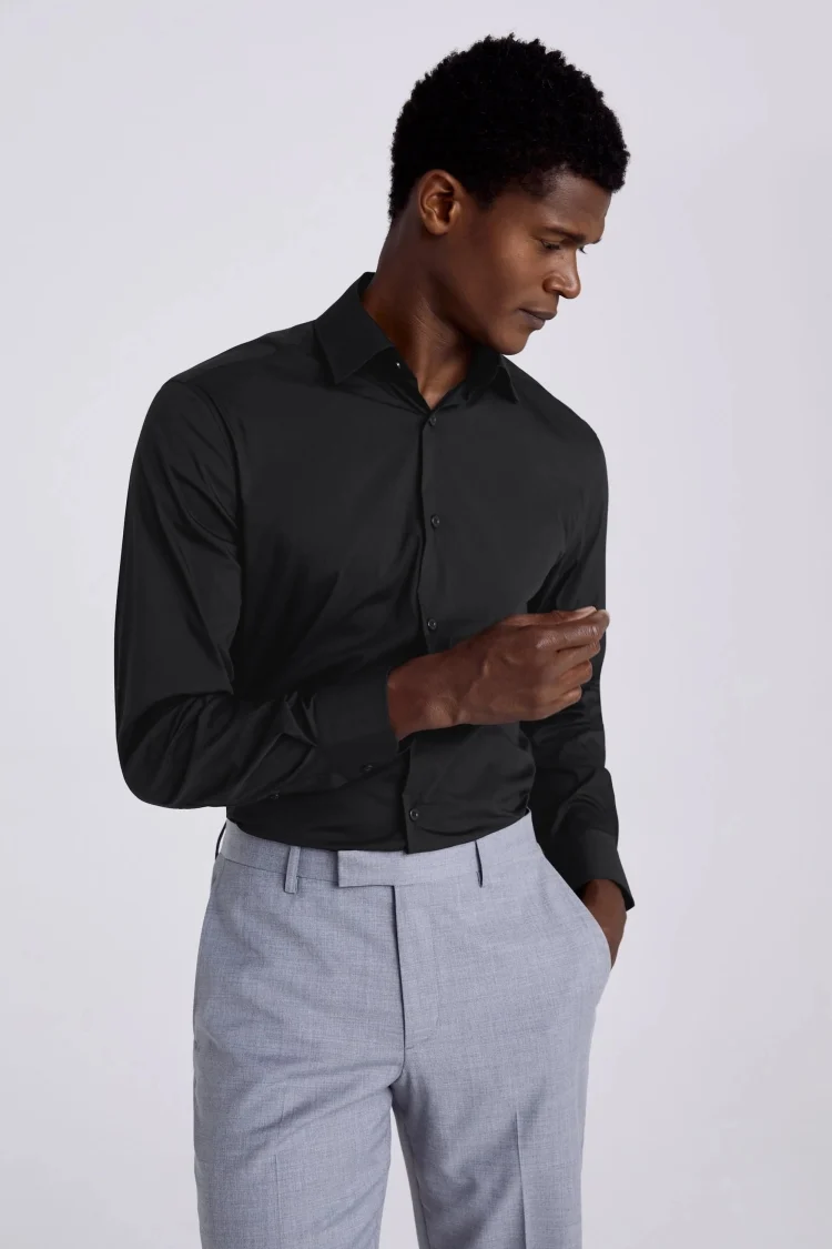 Tailored Fit White Piquet Textured Shirt   Buy Online at Moss