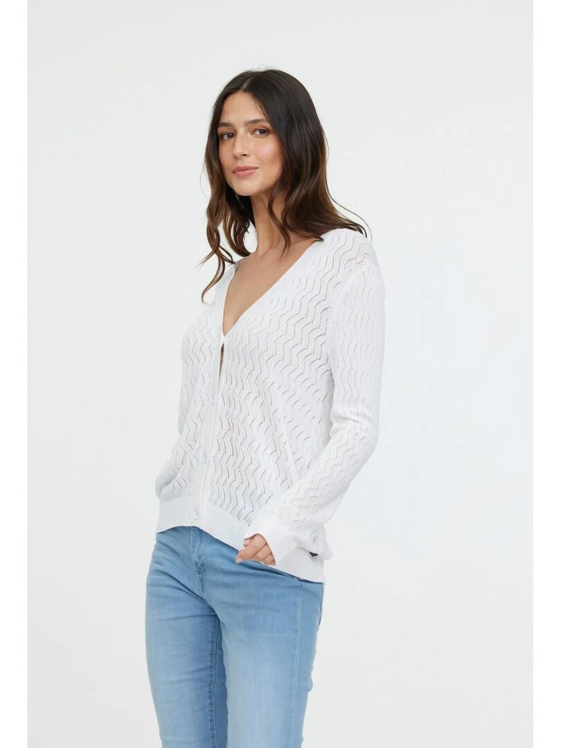 Lee Cooper   Sweatshirt manches longues viscose regular CAPU ML   Blanc