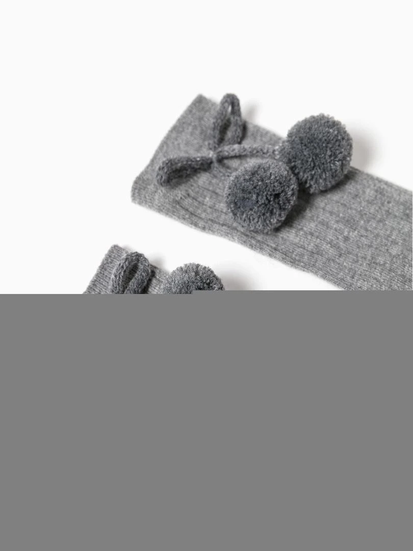 Chaussettes hautes essential line 'Zippy' Gris foncé