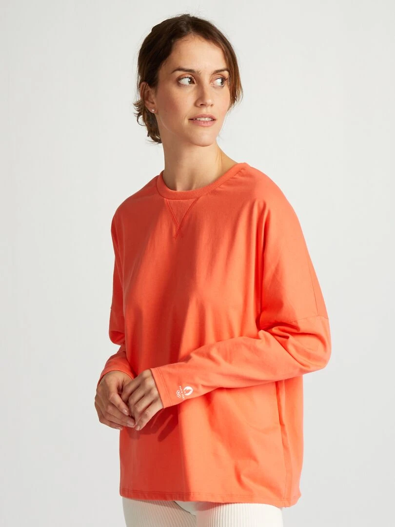 Tee shirt esprit sweat   Paris 2024   Corail