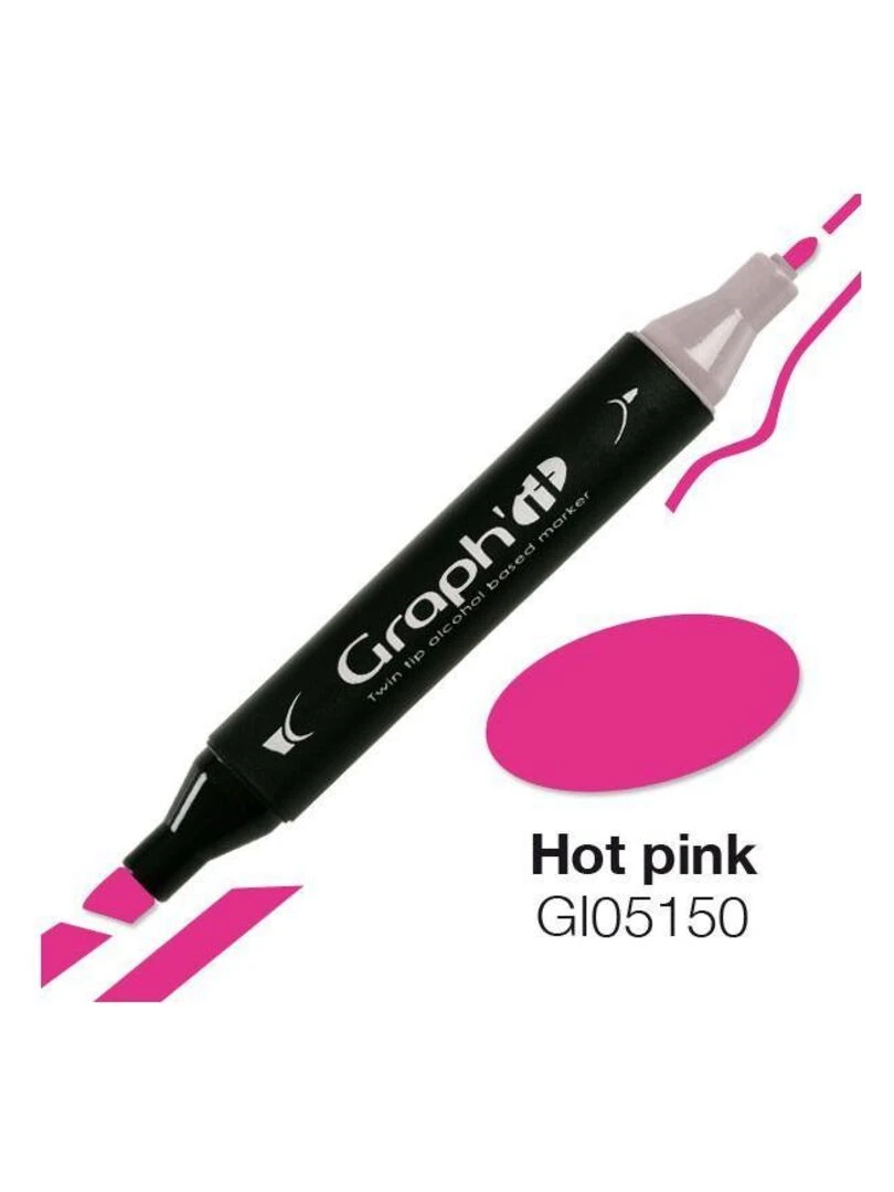 Marqueur Graph'It à double pointe Rose chaud N/A