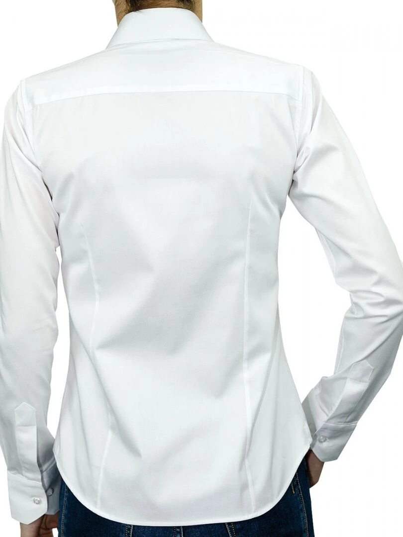 Chemise col italien PORTLAND Blanc